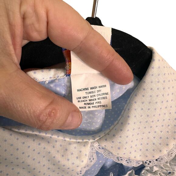 Vintage Nanas Pet Prairie Peasant Floral Dress Girls from Jc pennys - Picture 3 of 10